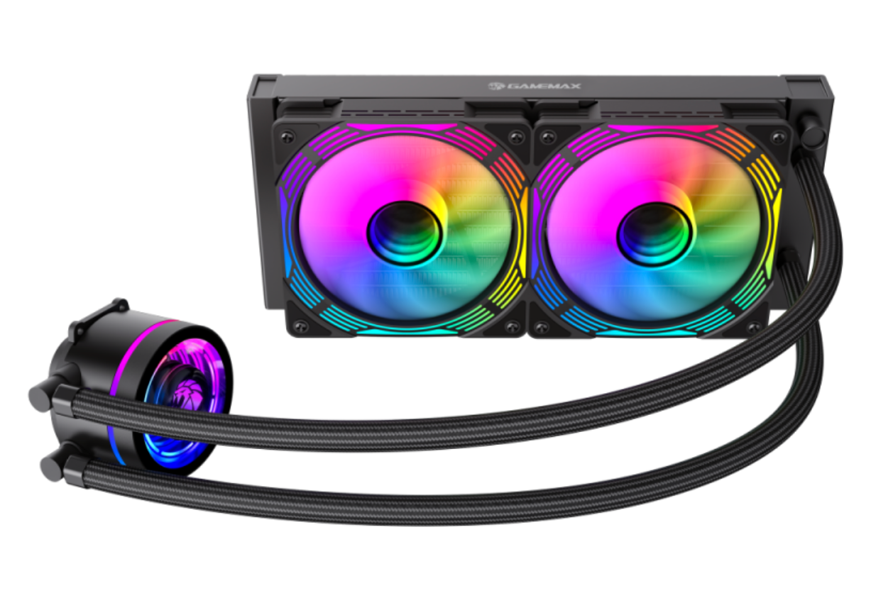 GameMax CPU Liquid Cooler lceChill 240V Black