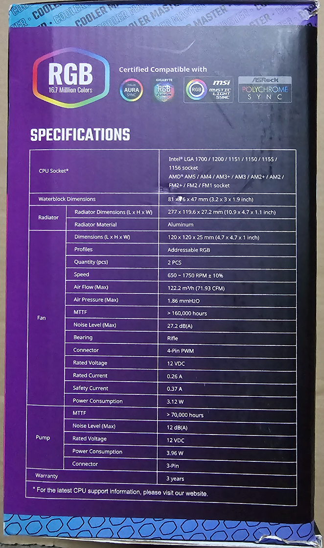Cooler Master MasterLiquid 240L Core ARGB