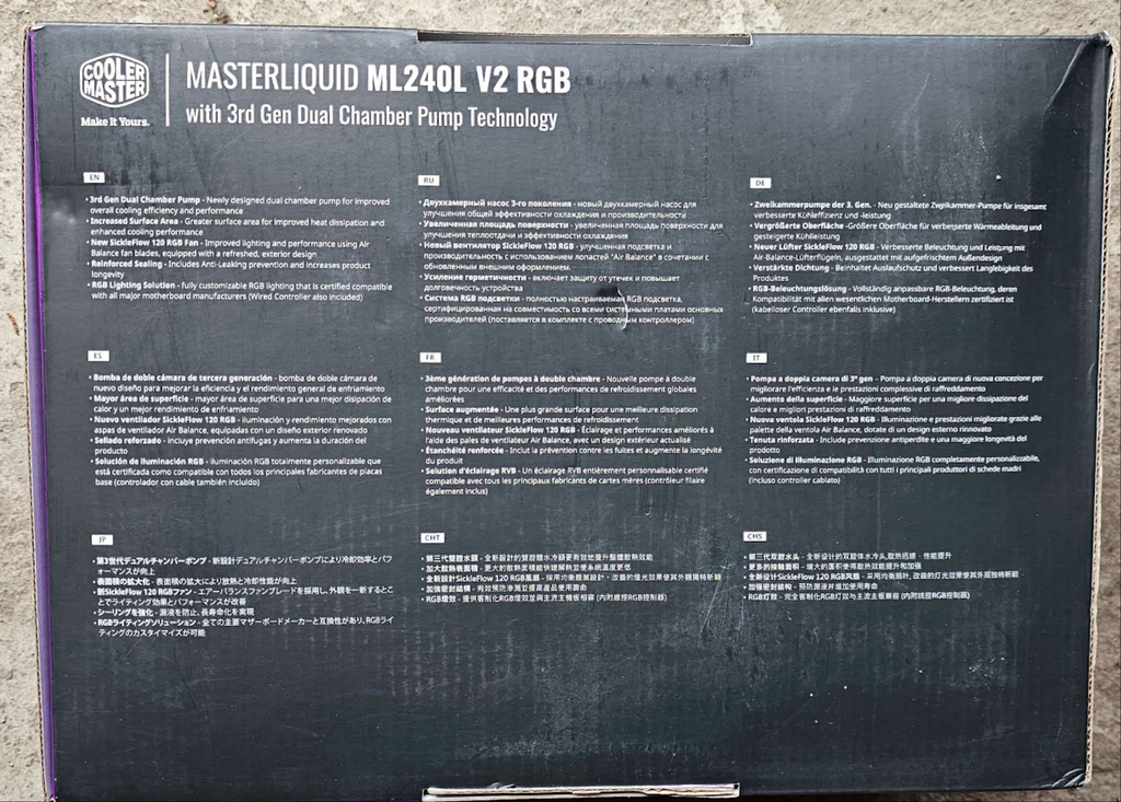 Cooler Master Masterliquid ML240L V2 RGB water cooling
